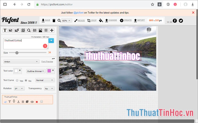 Trang web của PicFont