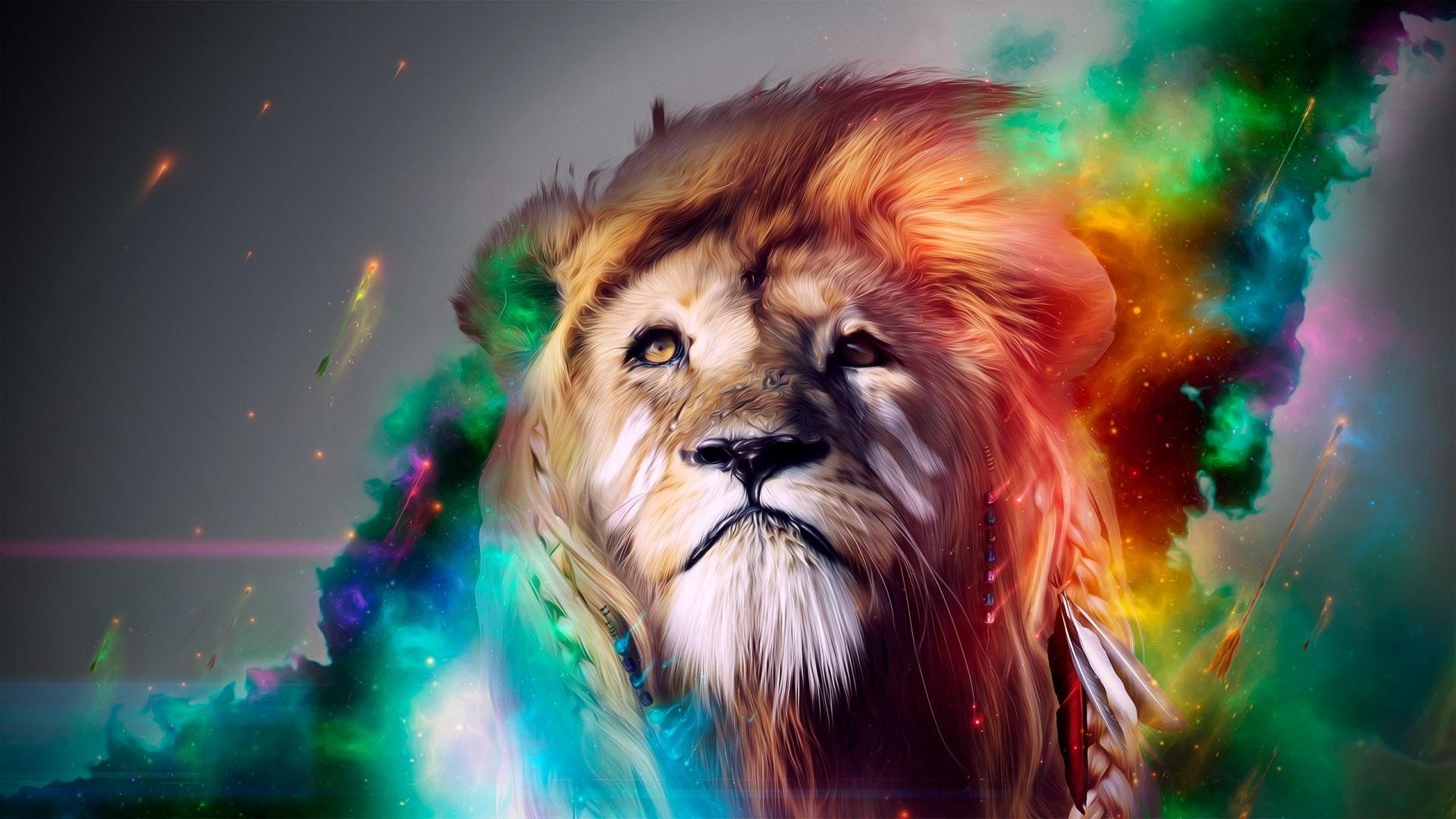 Hình nền 3D sư tử