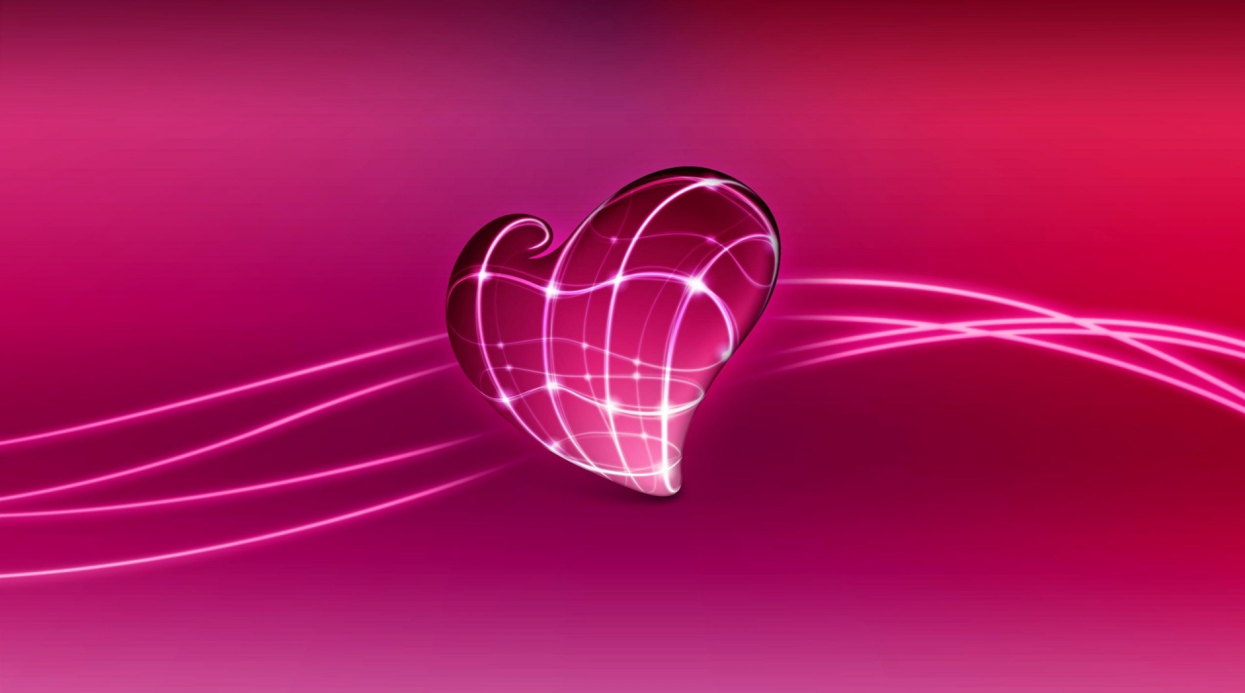 Hình nền 3D trái tim