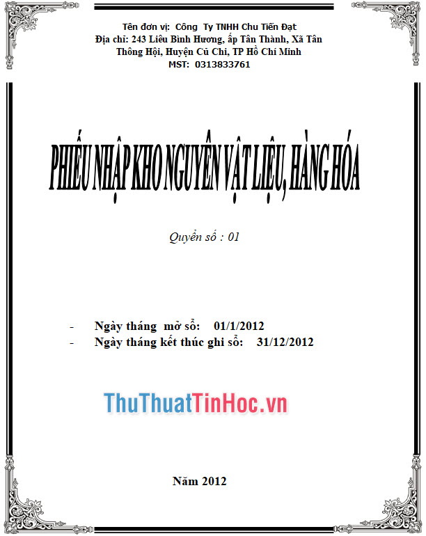 Tổng hợp mẫu bìa Sổ Kế Toán đẹp nhất