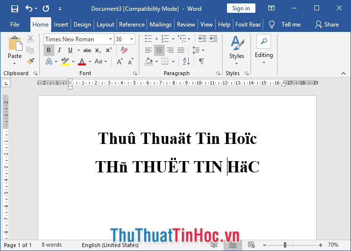 Cách sửa lỗi font chữ trong Word, Excel bằng Unikey cực kỳ đơn giản