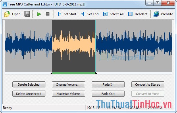 Phần mềm Free MP3 Cutter and Editor