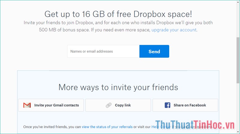 Giới thiệu người dùng Dropbox