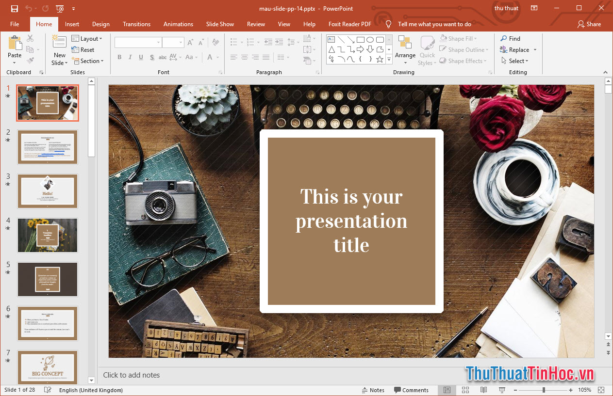 Tổng hợp những mẫu slide thuyết trình Powerpoint cực đẹp