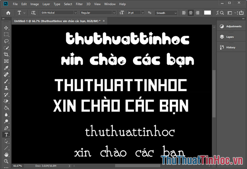Gõ chữ tiếng Việt với bộ font SVN khá ngộ nghĩnh và dễ thương
