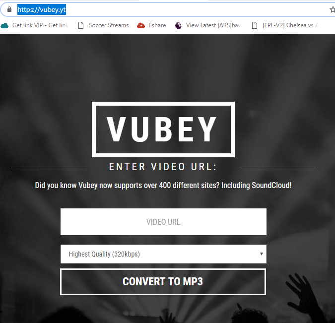 Giao diện trang web Vubey