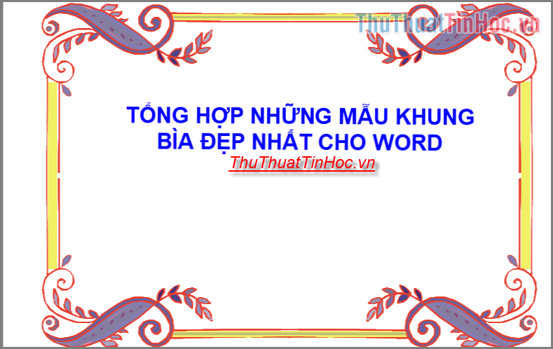 Khung bìa Word đẹp là một công cụ không thể thiếu trong việc tạo nên sự chuyên nghiệp và độc đáo cho tài liệu của bạn. Tại đây, chúng tôi cung cấp cho bạn những mẫu khung bìa Word đẹp mắt, tinh tế và chất lượng cao, đảm bảo sẽ làm cho bất kỳ tài liệu của bạn trở nên sáng tạo và bắt mắt hơn bao giờ hết. Hãy bấm vào hình ảnh để khám phát những lựa chọn tuyệt vời này.