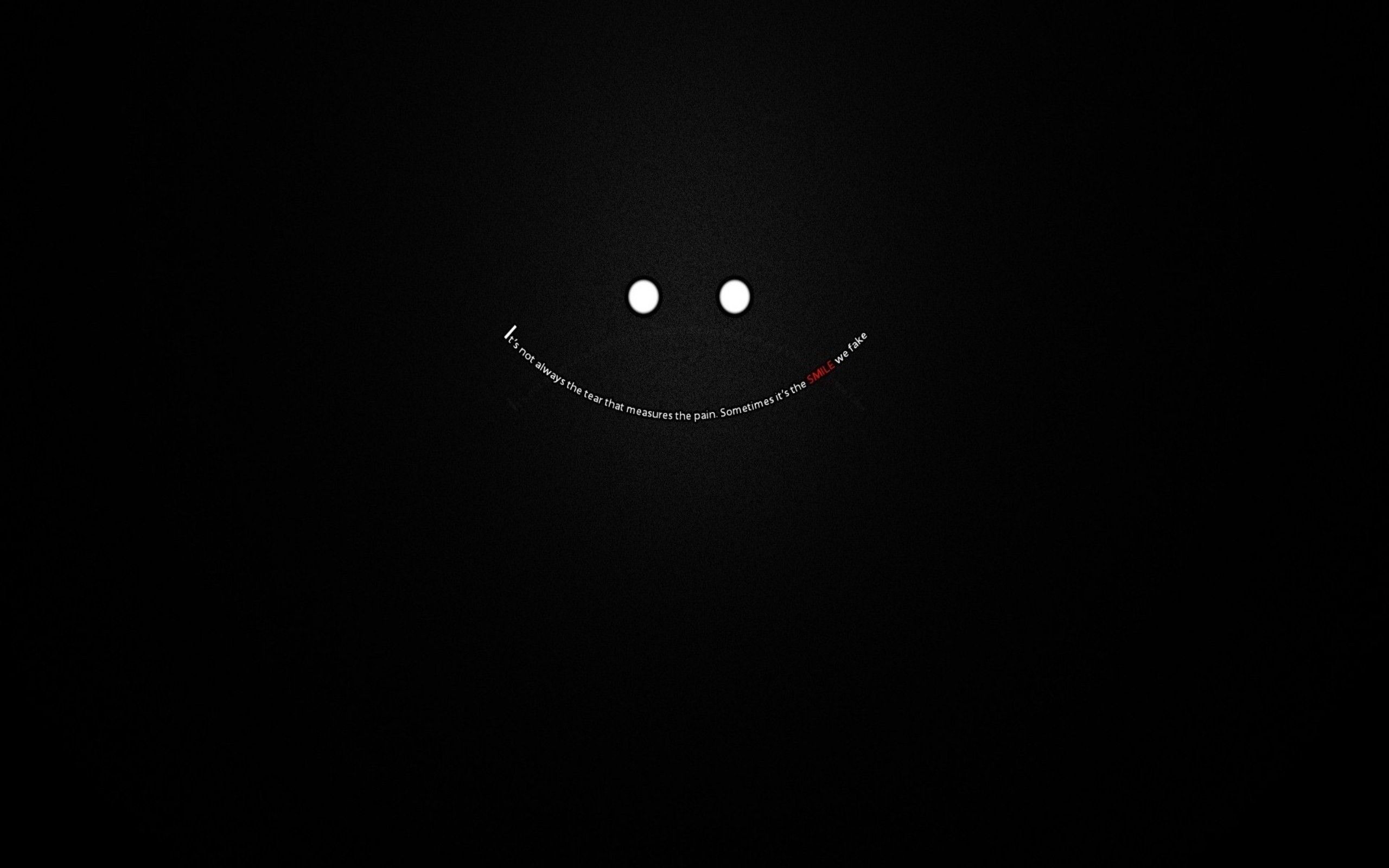 Hình nền màu đen mặt cười cực đẹp cho máy tính