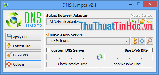 DNS Jumper - Giúp tăng tốc Internet, bảo mật hơn và không bị chặn