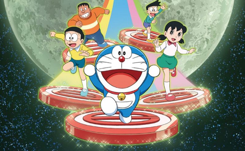 Chuyến du hành mặt trăng của Doraemon và các bạn