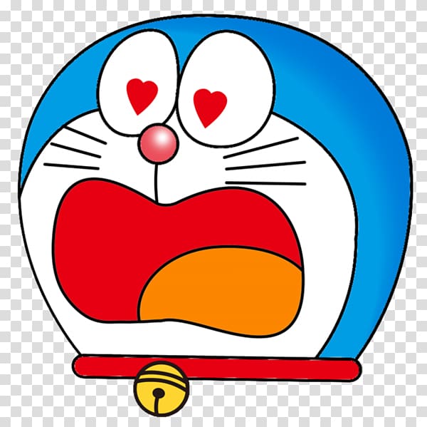 Hình ảnh Doraemon mắt trái tim đáng yêu