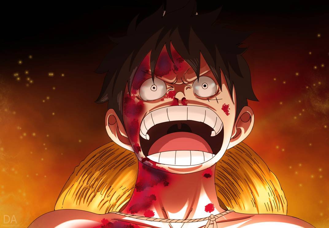 Hình hình ảnh Luffy bị thương máu mê cực kỳ ngầu
