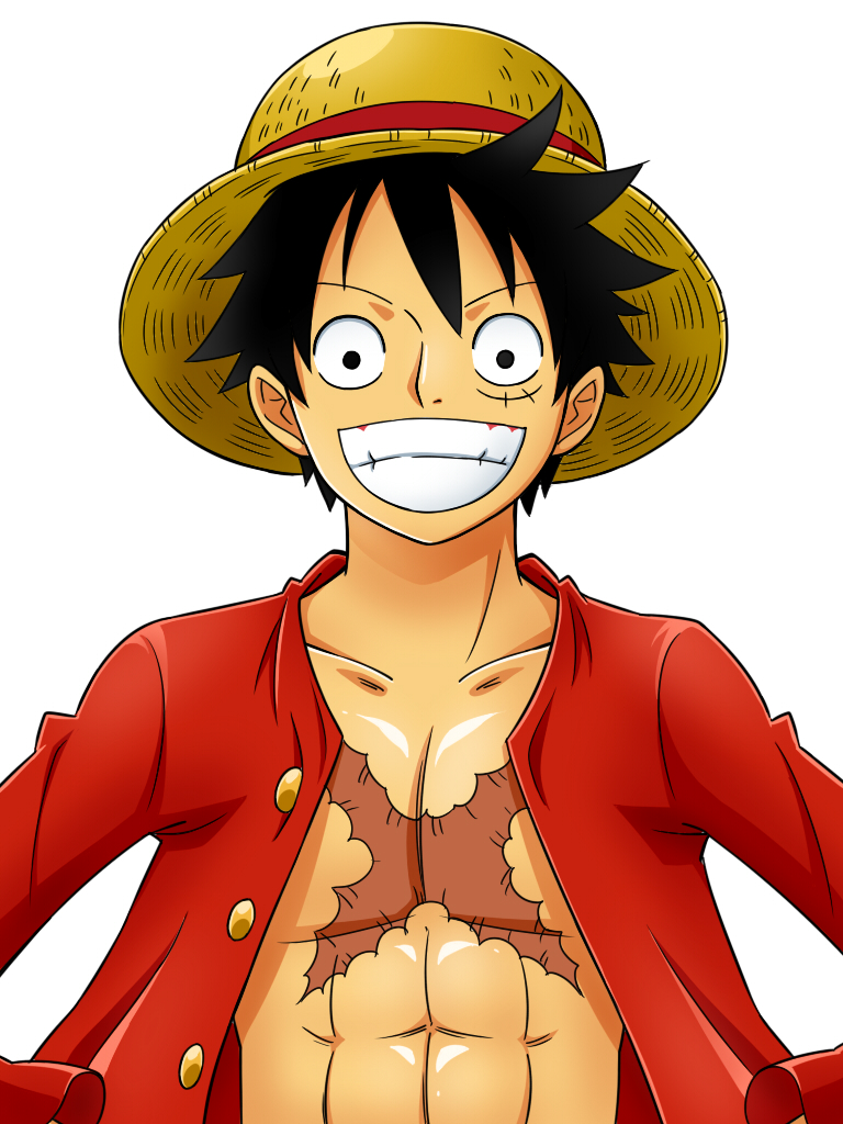 Hình hình họa Luffy cực kỳ ngầu với vết thâm sẹo chéo cánh bên trên ngực