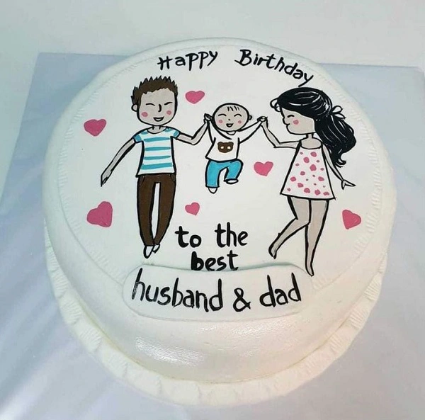 Ảnh mẫu bánh sinh nhật tặng chồng độc đáo