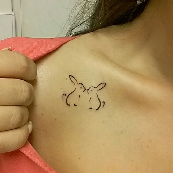 Tattoo 2 con thỏ cute