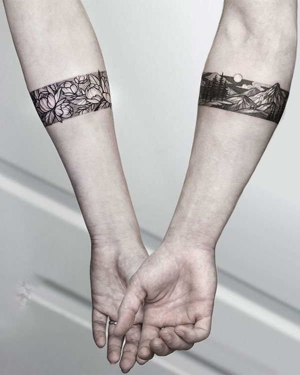Tattoo vòng tròn ở tay độc đáo