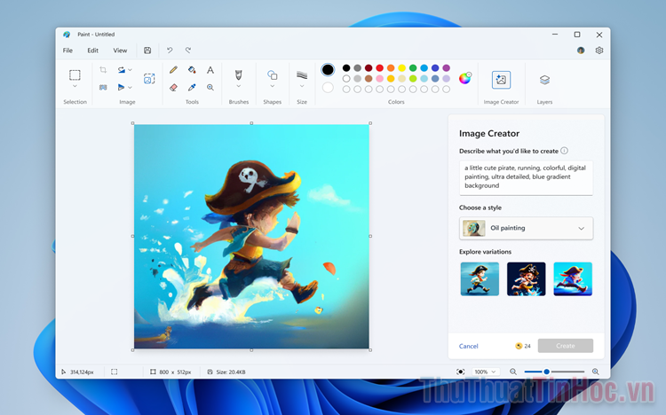 Cách phóng to tẩy trong Paint cực dễ