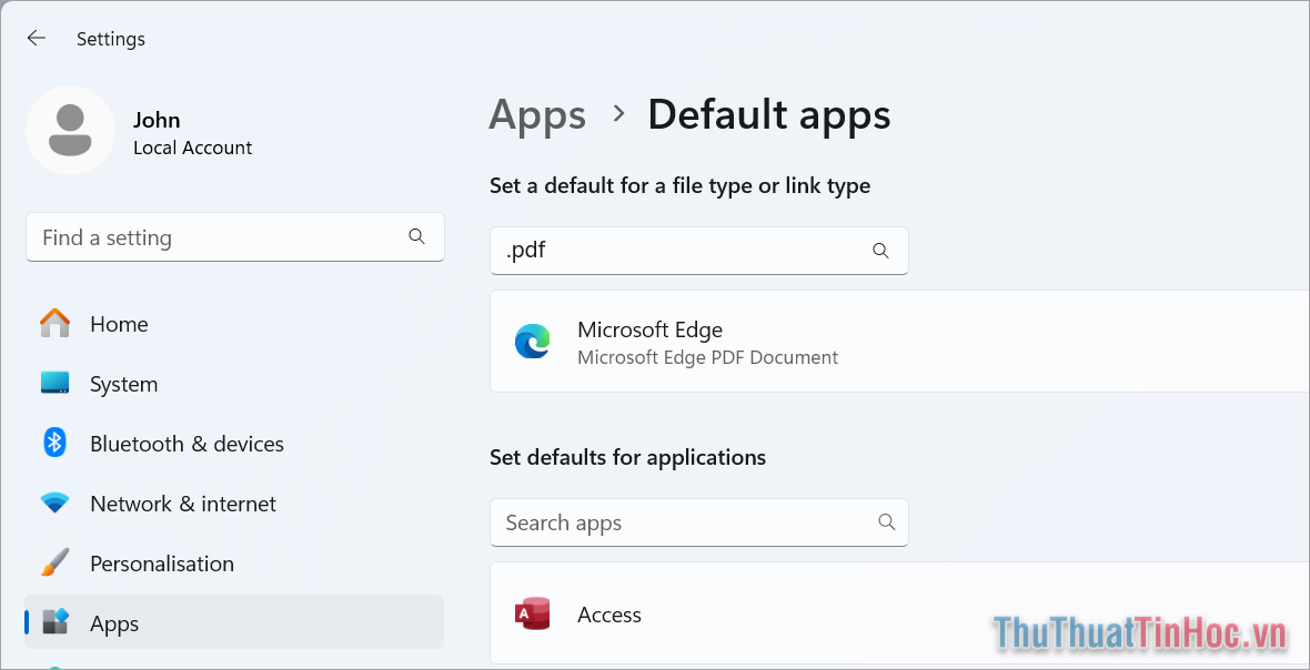 Hoàn tất việc đưa Microsoft Edge thành phần mềm mặc định mở file PDF