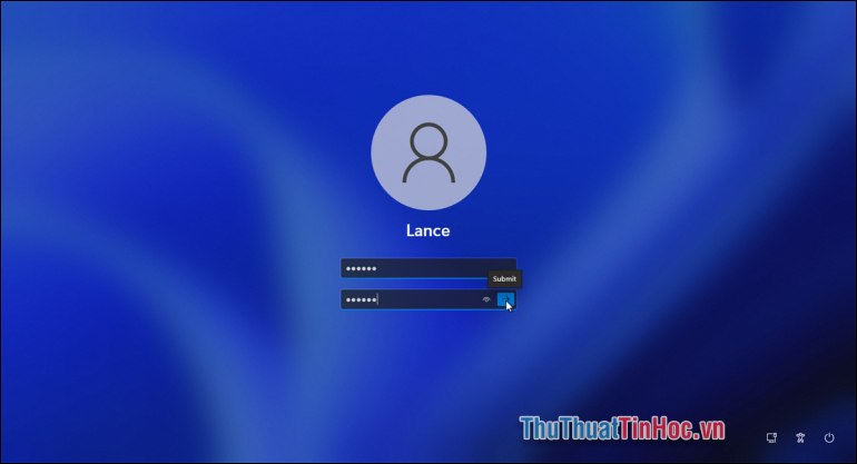 Nhập mật khẩu mới vào ô rồi nhấn Submit để hoàn thành Nhập mật khẩu mới vào ô rồi nhấn Submit để hoàn thành