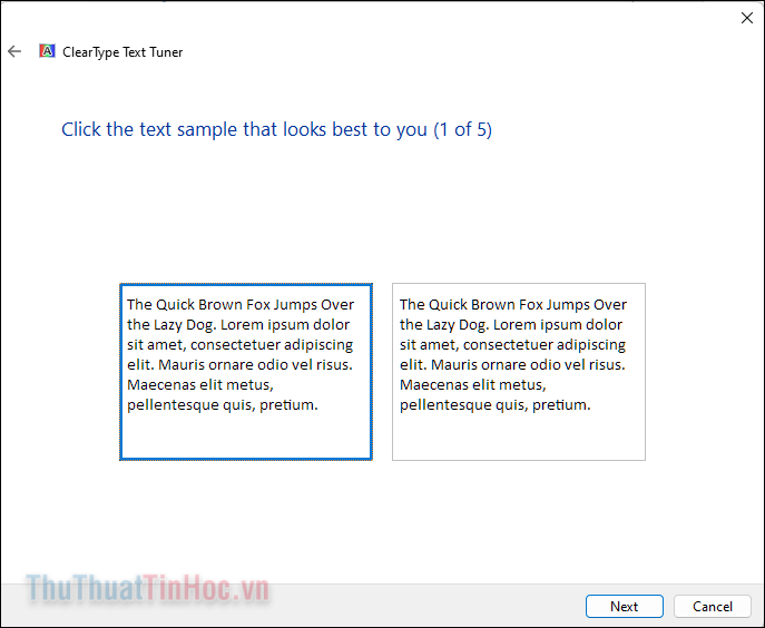 Thực hiện các cài đặt mà màn hình yêu cầu
