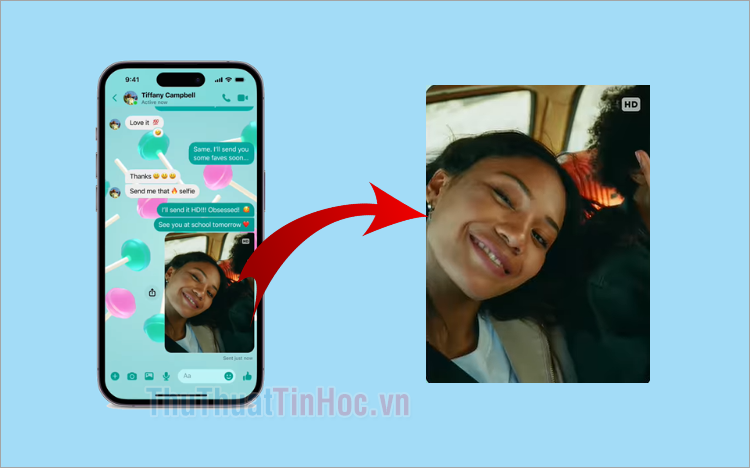 Cách xem ảnh có độ phân giải cao trên Messenger