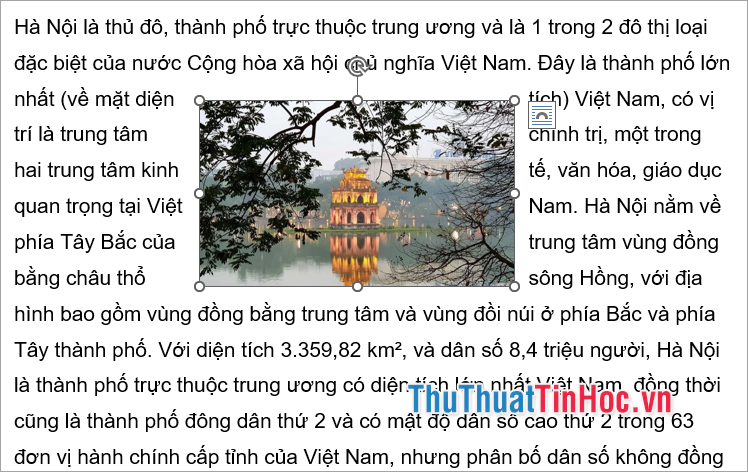 Di chuyển hình ảnh đến vị trí bạn muốn