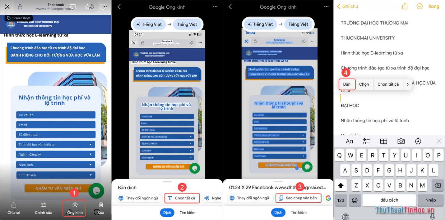 Cách sao chép chữ trên ảnh bằng Google Photos