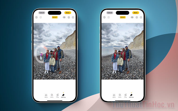 Cách xóa người trong ảnh trên iPhone không cần App