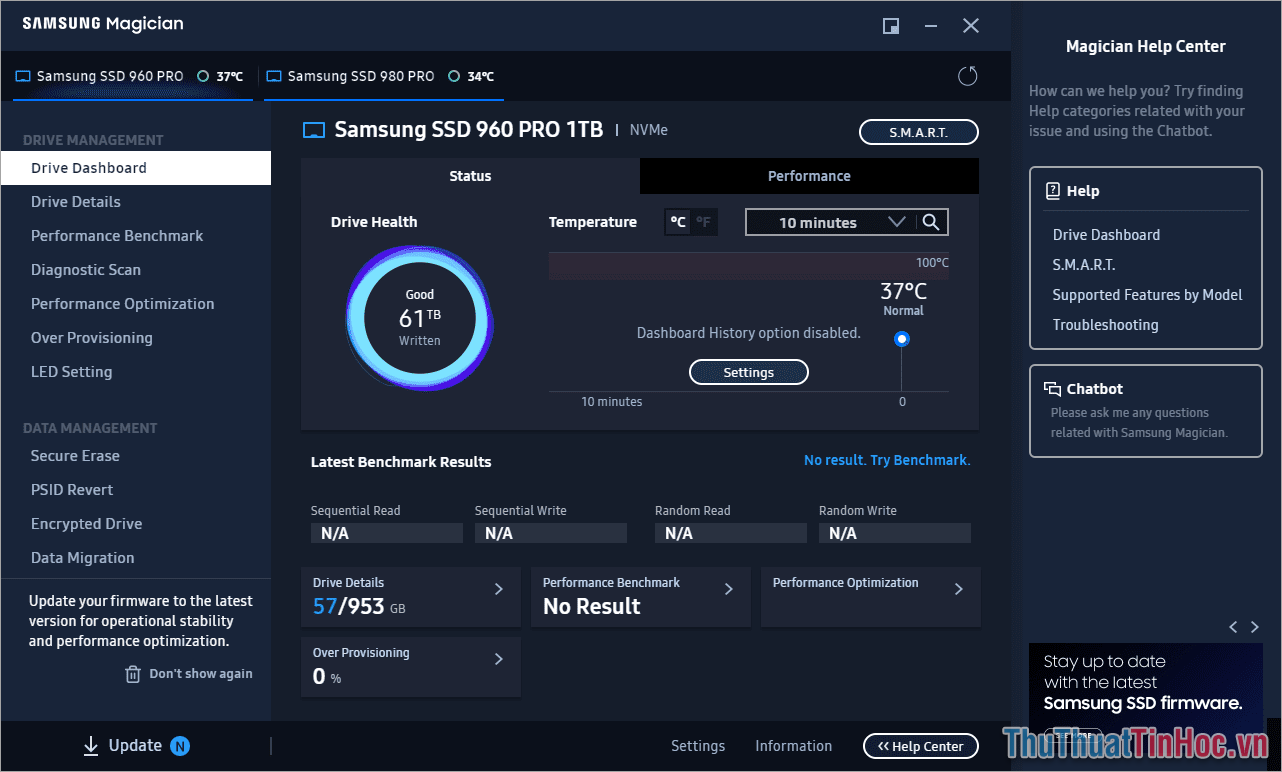 Nâng cấp Firmware cho SSD
