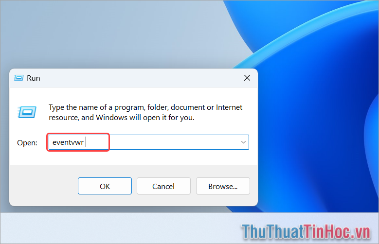 Nhấn  Windows + R để mở cửa sổ Run