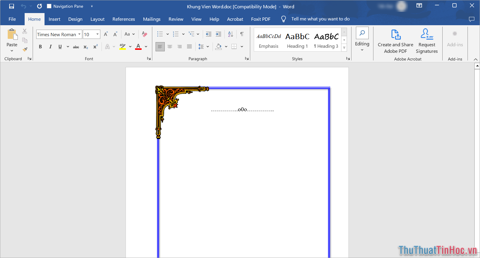 Mở File Word có trang bìa cần thực hiện sao chép – copy