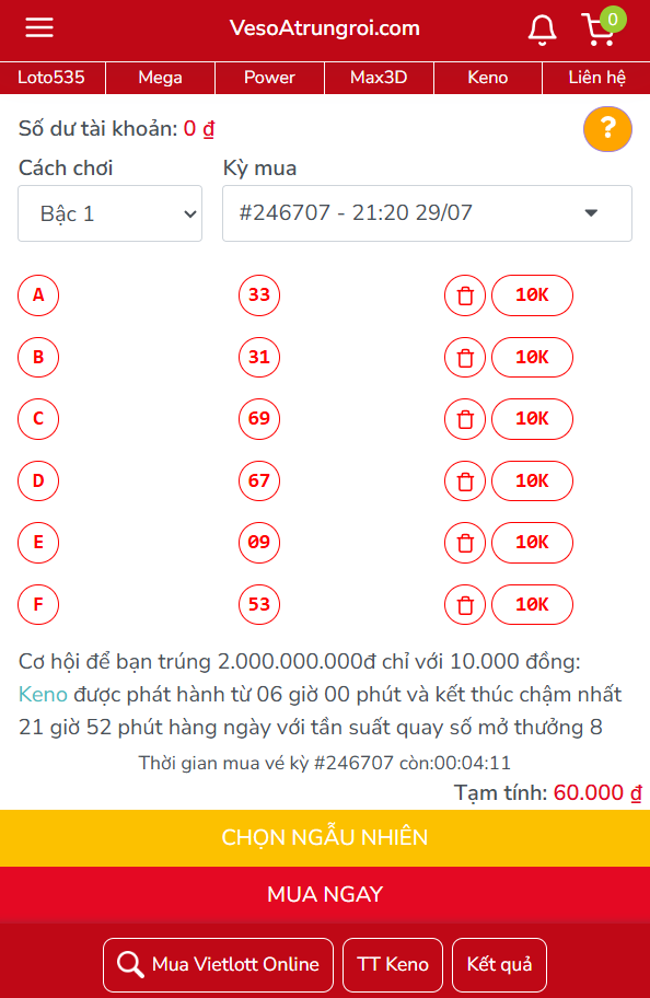 Keno là gì Vì sao nhiều người chọn thử