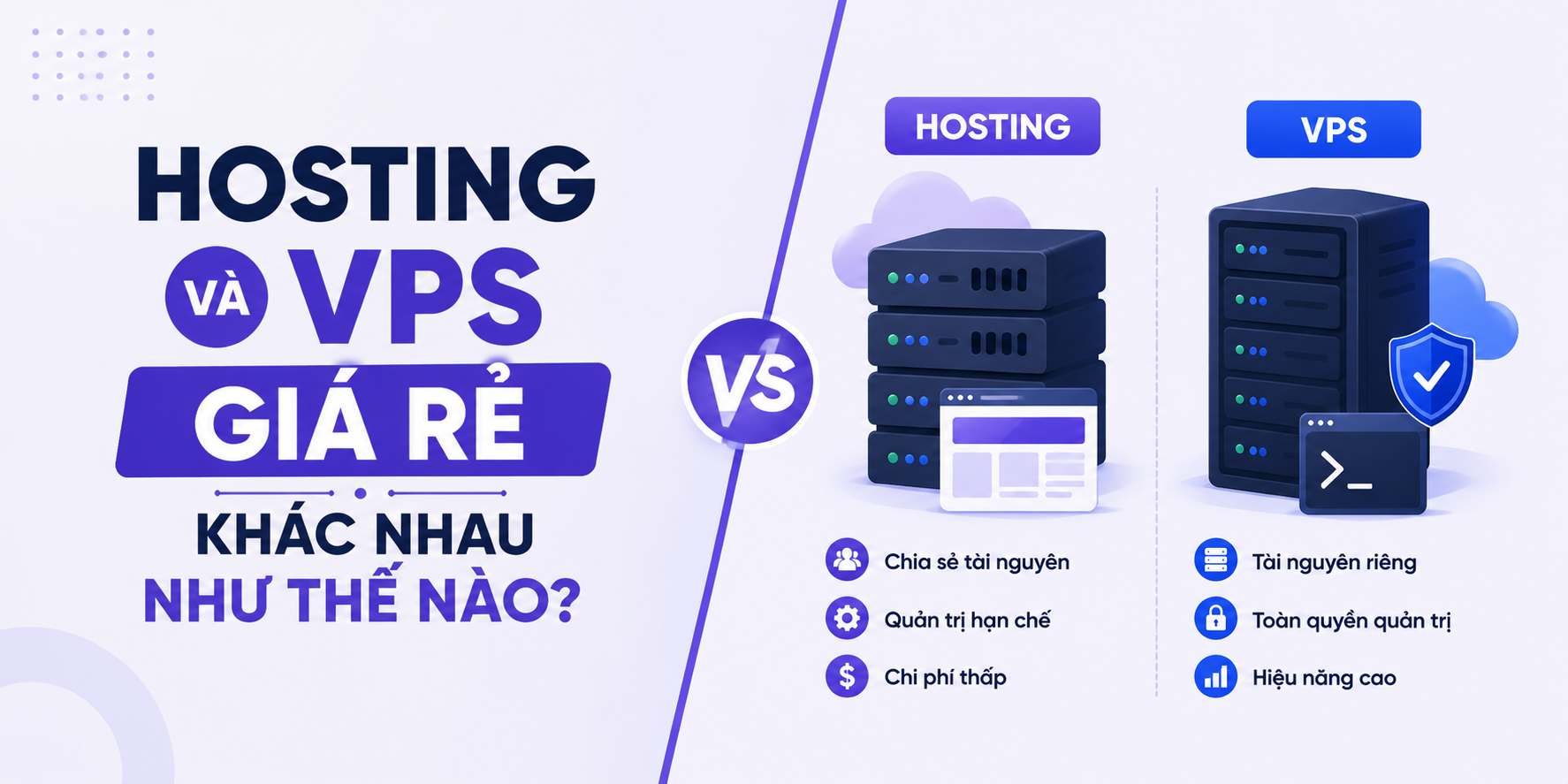 Hosting Và VPS Giá Rẻ Khác Nhau Như Thế Nào